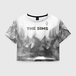 Женский топ The Sims - white gradient посередине