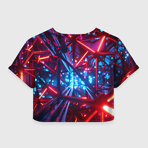 Женский топ Неоновые трубки / 3D-принт – фото 2