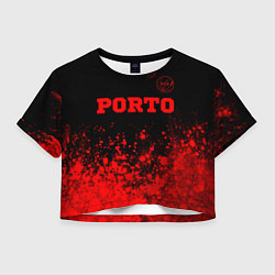 Женский топ Porto - red gradient посередине