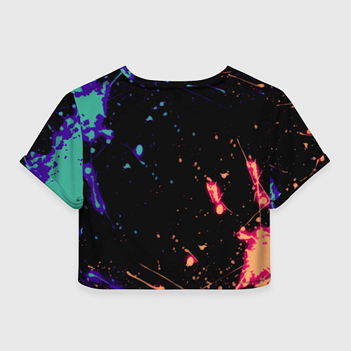 Женский топ Serious Sam краски текстура / 3D-принт – фото 2