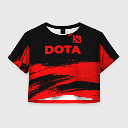 Женский топ Dota - red gradient посередине