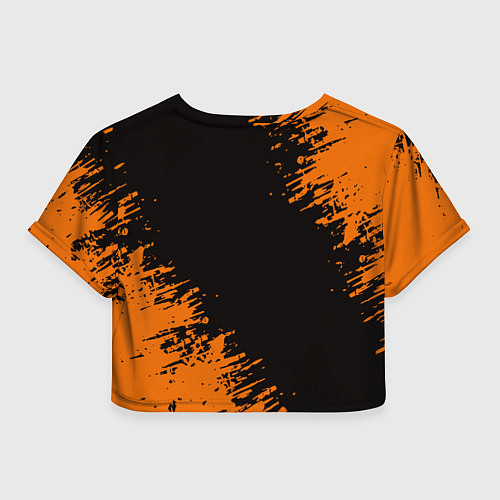 Женский топ Half life 3 краски оранжевые / 3D-принт – фото 2