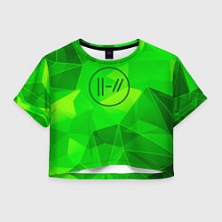 Женский топ Twenty One Pilots green poly