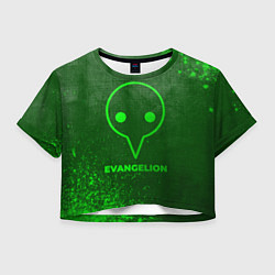 Женский топ Evangelion - green gradient