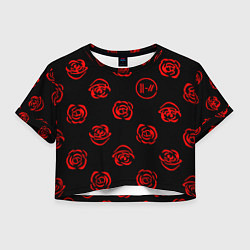 Женский топ Twenty one pilots rose pattern