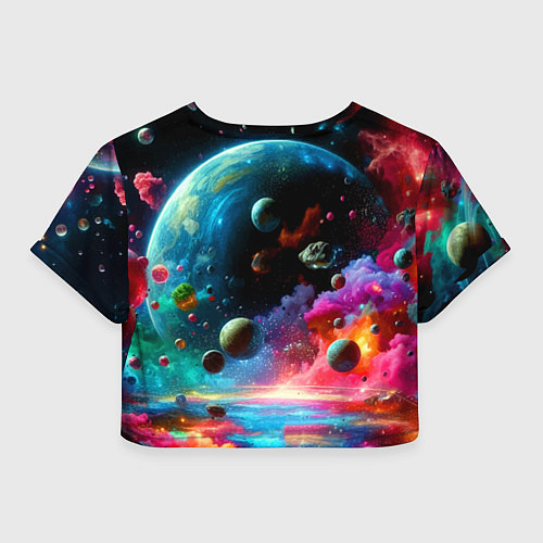 Женский топ Тоторо в открытом космосе - нейроарт / 3D-принт – фото 2