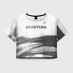 Женский топ Sporting - white gradient посередине