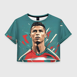 Женский топ Футболист Рональдо