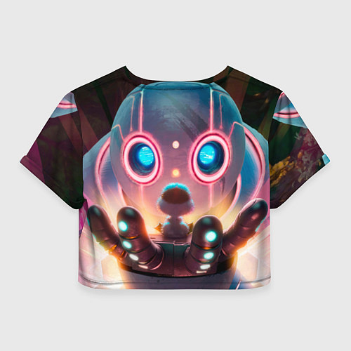 Женский топ Дикий робот и птенец / 3D-принт – фото 2