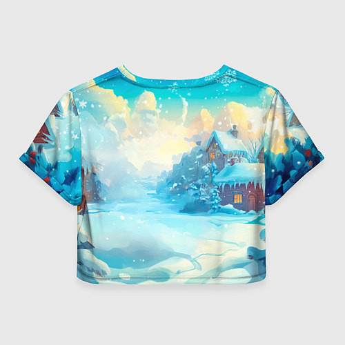 Женский топ Змейка в сказочном городе / 3D-принт – фото 2