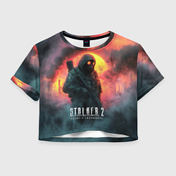 Женский топ Stalker 2 радиоактивный фон