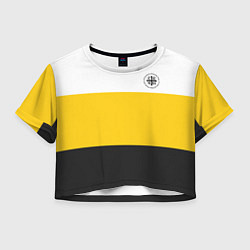 Футболка 3D укороченная женская Когда была свободна Русь - НИКА, цвет: 3D-принт