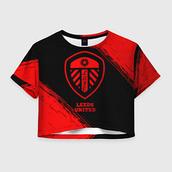 Женский топ Leeds United - red gradient