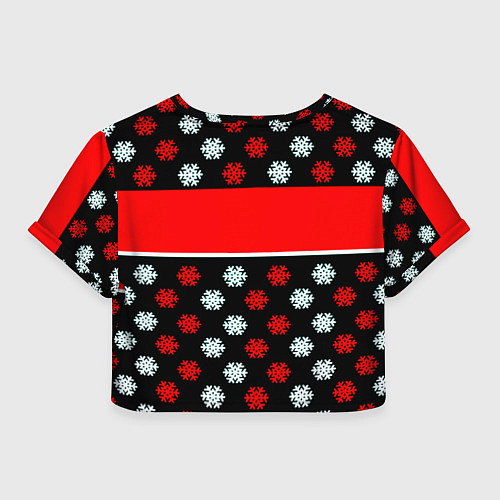 Женский топ AC DC winter steel / 3D-принт – фото 2