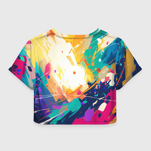 Женский топ Человек-паук на ярком фоне / 3D-принт – фото 2