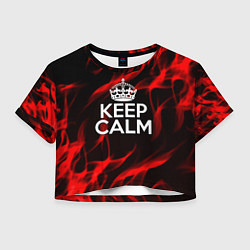 Женский топ Keep calm flame red