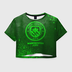 Женский топ Manchester City - green gradient