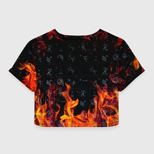 Женский топ Half life fere steel / 3D-принт – фото 2