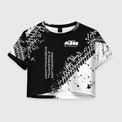 Женский топ KTM - следы от шин