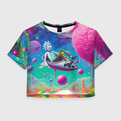 Женский топ Рик в космической лодке - сюрреализм