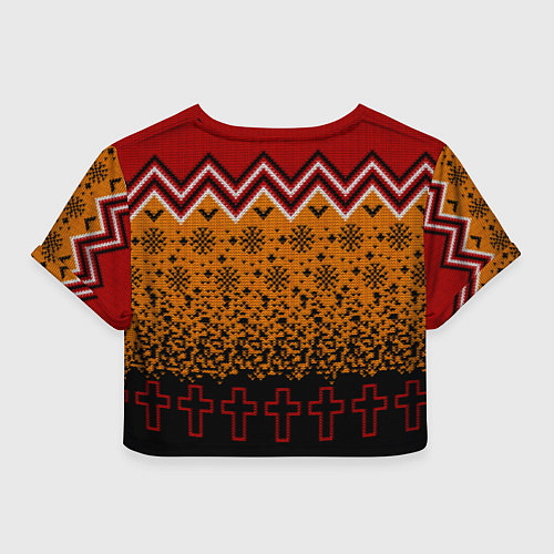 Женский топ Metallica christmas ugly sweater / 3D-принт – фото 2