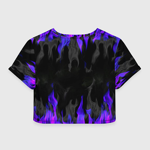 Женский топ Неоновый огонь и дым / 3D-принт – фото 2