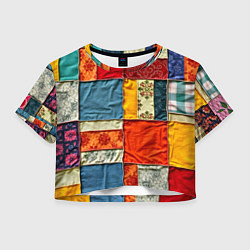 Женский топ Пэчворк из ярких тканей