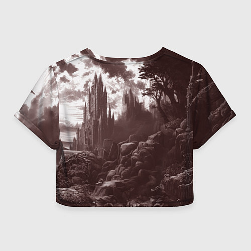 Женский топ Иллюстрация боевого рыцаря / 3D-принт – фото 2