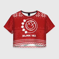 Женский топ Новогодний Blink 182