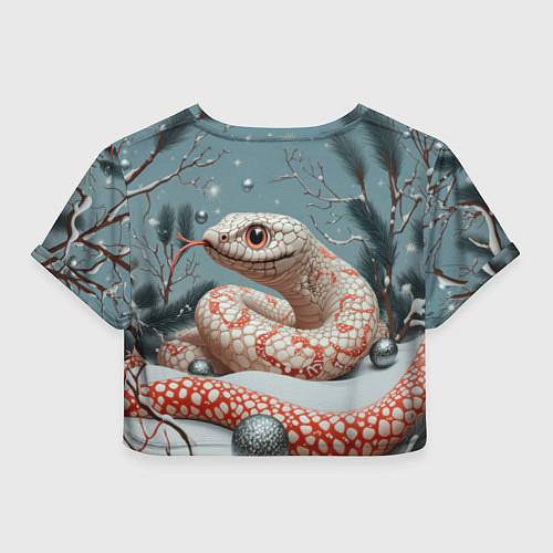 Женский топ Новый год 2025 символ змея / 3D-принт – фото 2