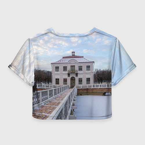 Женский топ Дворец Марли в Петергофе / 3D-принт – фото 2