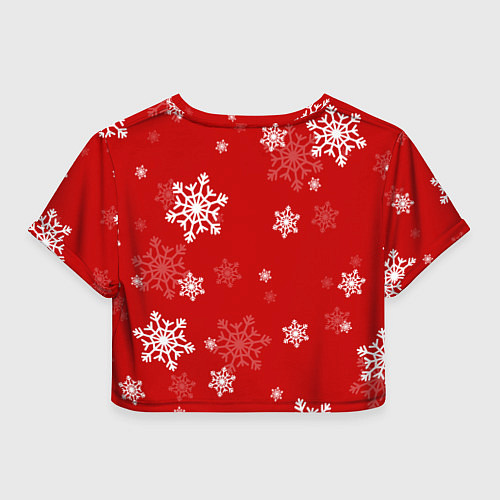 Женский топ Чиловый парень и снежинки / 3D-принт – фото 2