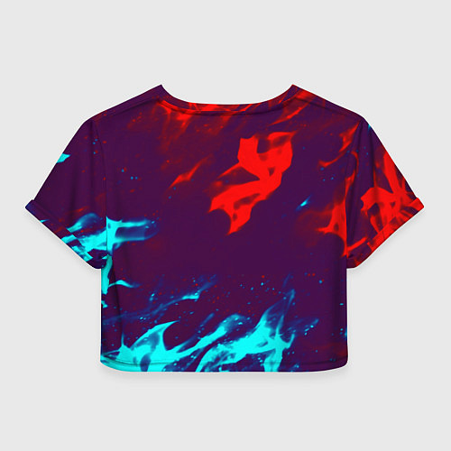 Женский топ Вартандер неоновый огонь / 3D-принт – фото 2