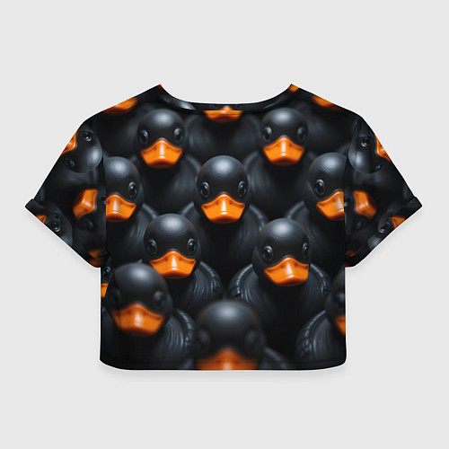 Женский топ Черные уточки / 3D-принт – фото 2