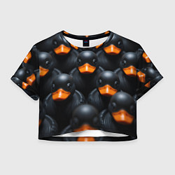 Женский топ Черные уточки