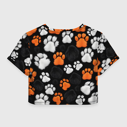 Женский топ Мохнатые лапки / 3D-принт – фото 2