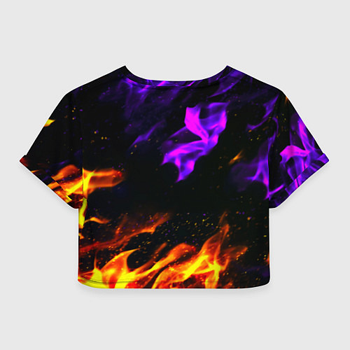 Женский топ Warthunder neon flame / 3D-принт – фото 2