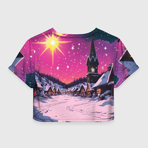 Женский топ Закат рождества / 3D-принт – фото 2