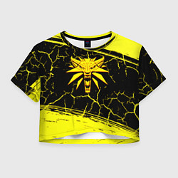 Женский топ Ведьмак трещины текстура