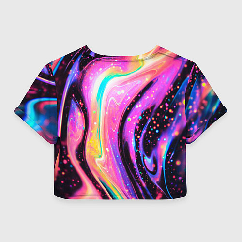 Женский топ Жидкая энергия космоса - нейросеть / 3D-принт – фото 2