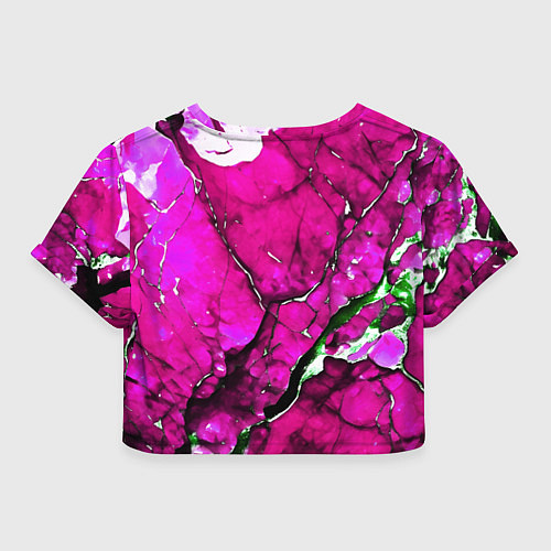 Женский топ Розовый треснувший камень / 3D-принт – фото 2