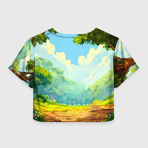 Женский топ Слоненок в лесу / 3D-принт – фото 2