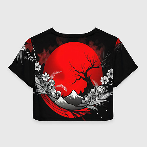 Женский топ Природа Японии - абстракция / 3D-принт – фото 2