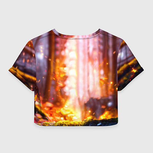 Женский топ Кукушка в искрах / 3D-принт – фото 2