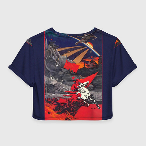 Женский топ Советский Союз - Заря Человечества / 3D-принт – фото 2