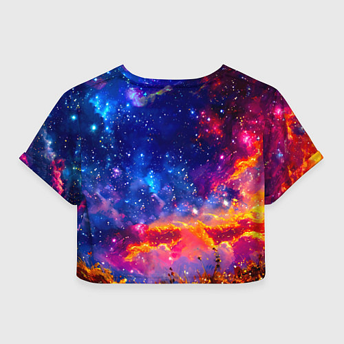 Женский топ Чайка и космос / 3D-принт – фото 2