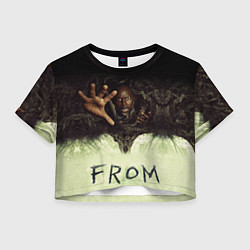 Футболка 3D укороченная женская Извне сериал ужастик, цвет: 3D-принт