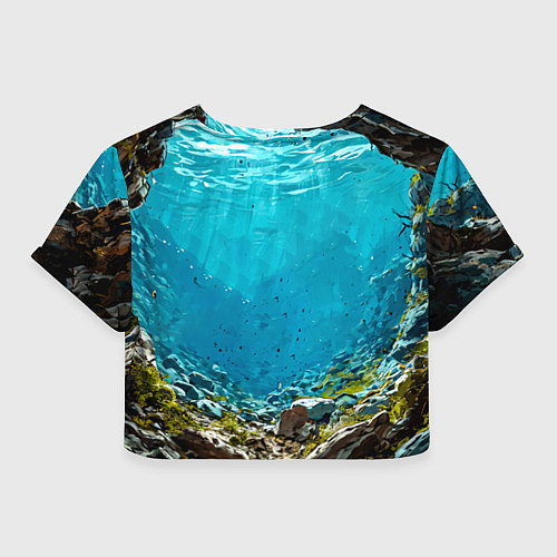 Женский топ Злобная акула / 3D-принт – фото 2