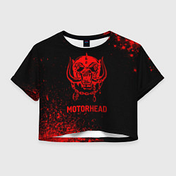 Женский топ Motorhead - red gradient