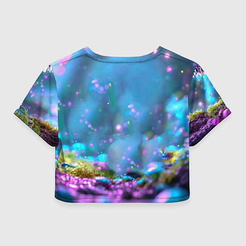 Женский топ Ёжики в сказаочном лесу / 3D-принт – фото 2
